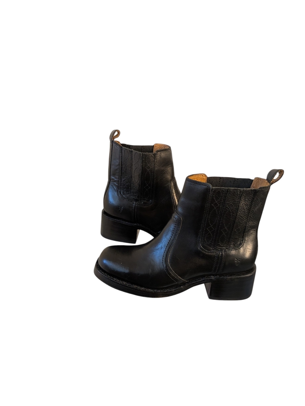FRYE Campus Platform Chelsea Black Boot...Size 8 - Picture 5 of 10
